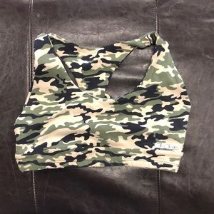 BIA BRAZIL CAMO STRAPPY SPORTS BRA